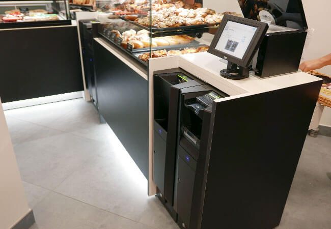 Installation caisse enregistreuse boulangerie Au pain de Mary