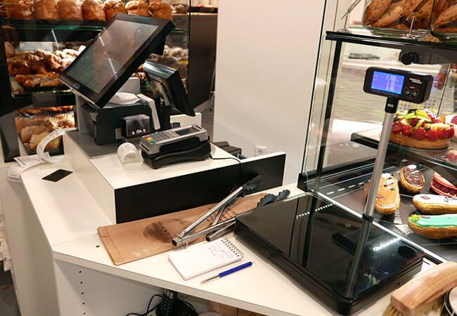 Installation caisse enregistreuse boulangerie Au pain de Mary